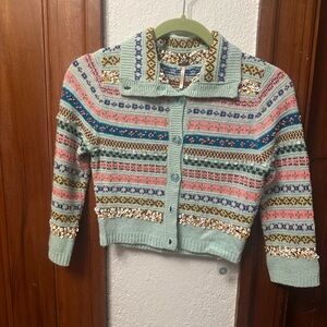 Free People Multicolor Patterned Cardigan